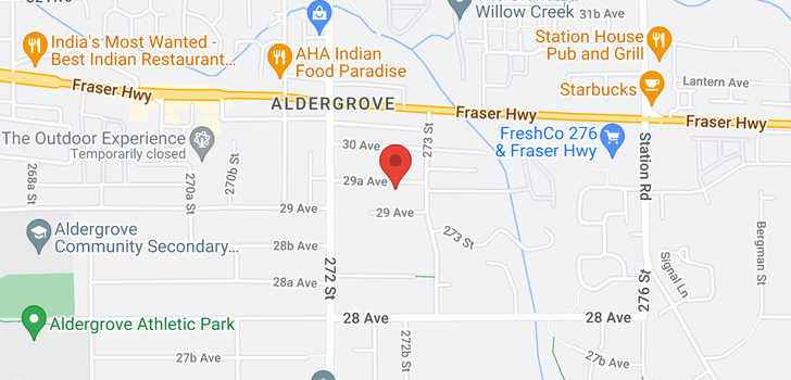 map of 27280 29A AVENUE